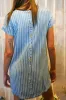 Echo Striped Shift Dress sold by Uforia Muse