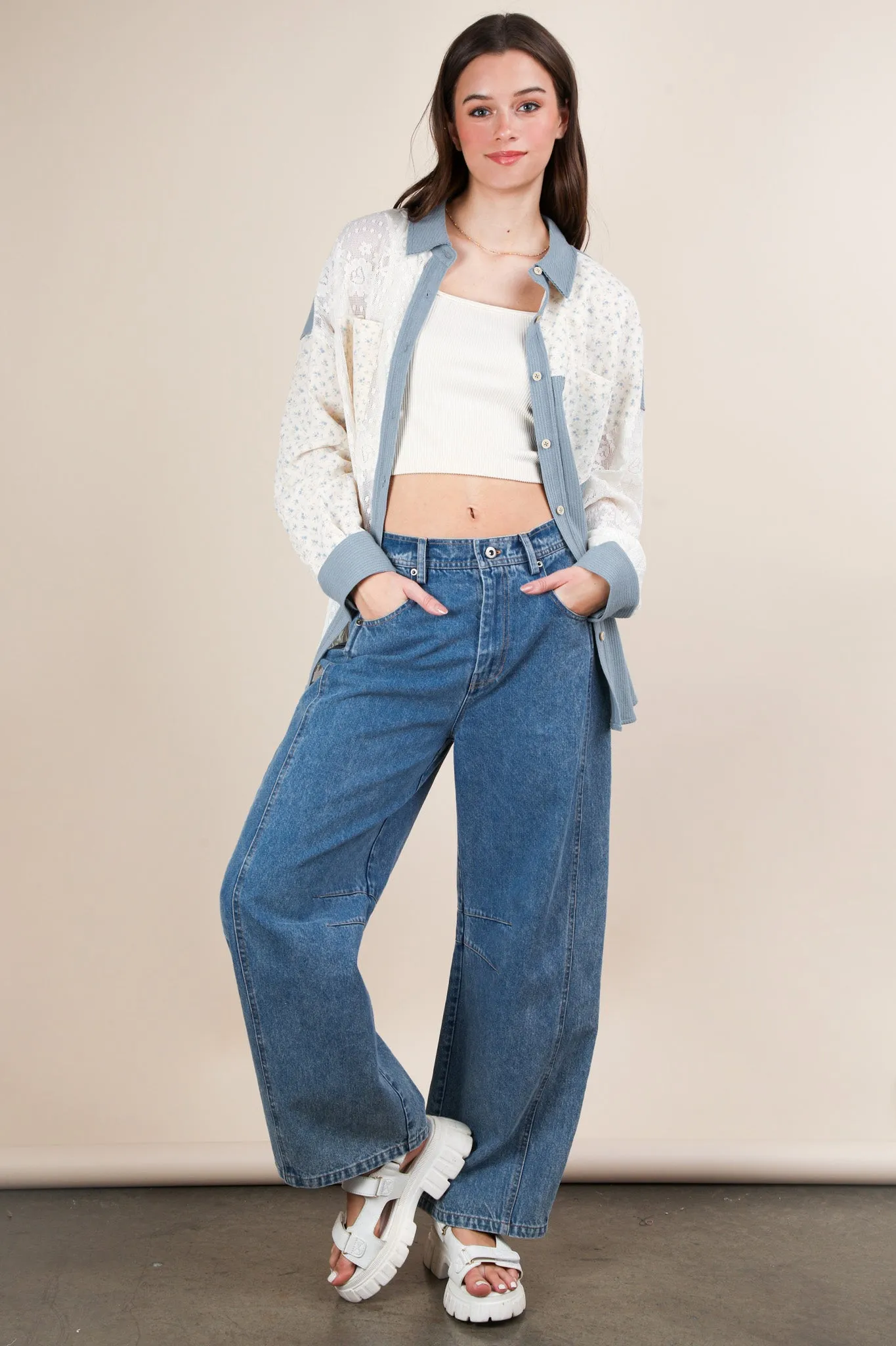 Patchwork Shirt sold by Uforia Muse product image thumbnail 2