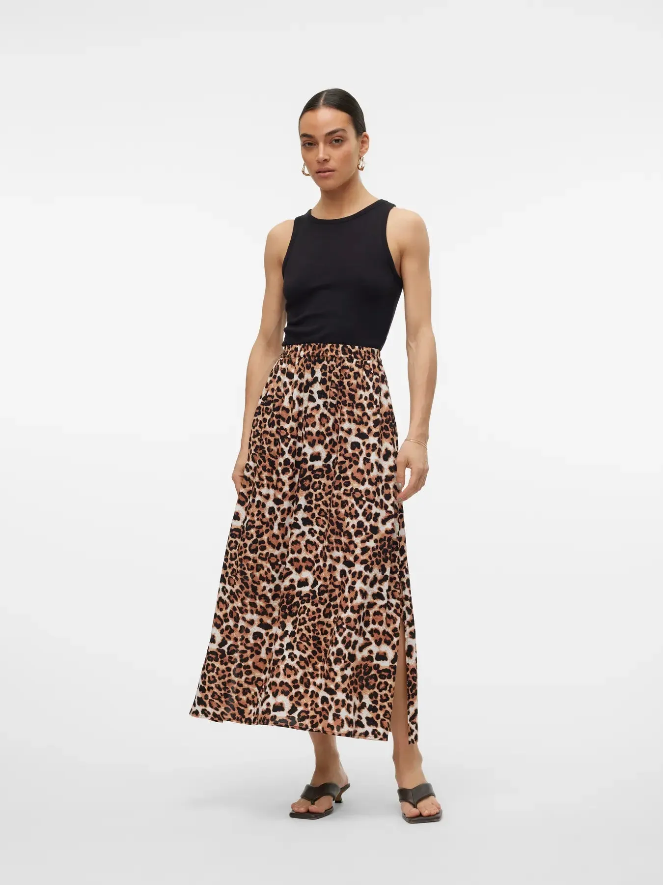 Easy Joy Maxi Skirt- Leopard sold by Uforia Muse product image thumbnail 3