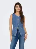 Giulina Denim Vest- Only sold by Uforia Muse