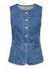 Giulina Denim Vest- Only sold by Uforia Muse