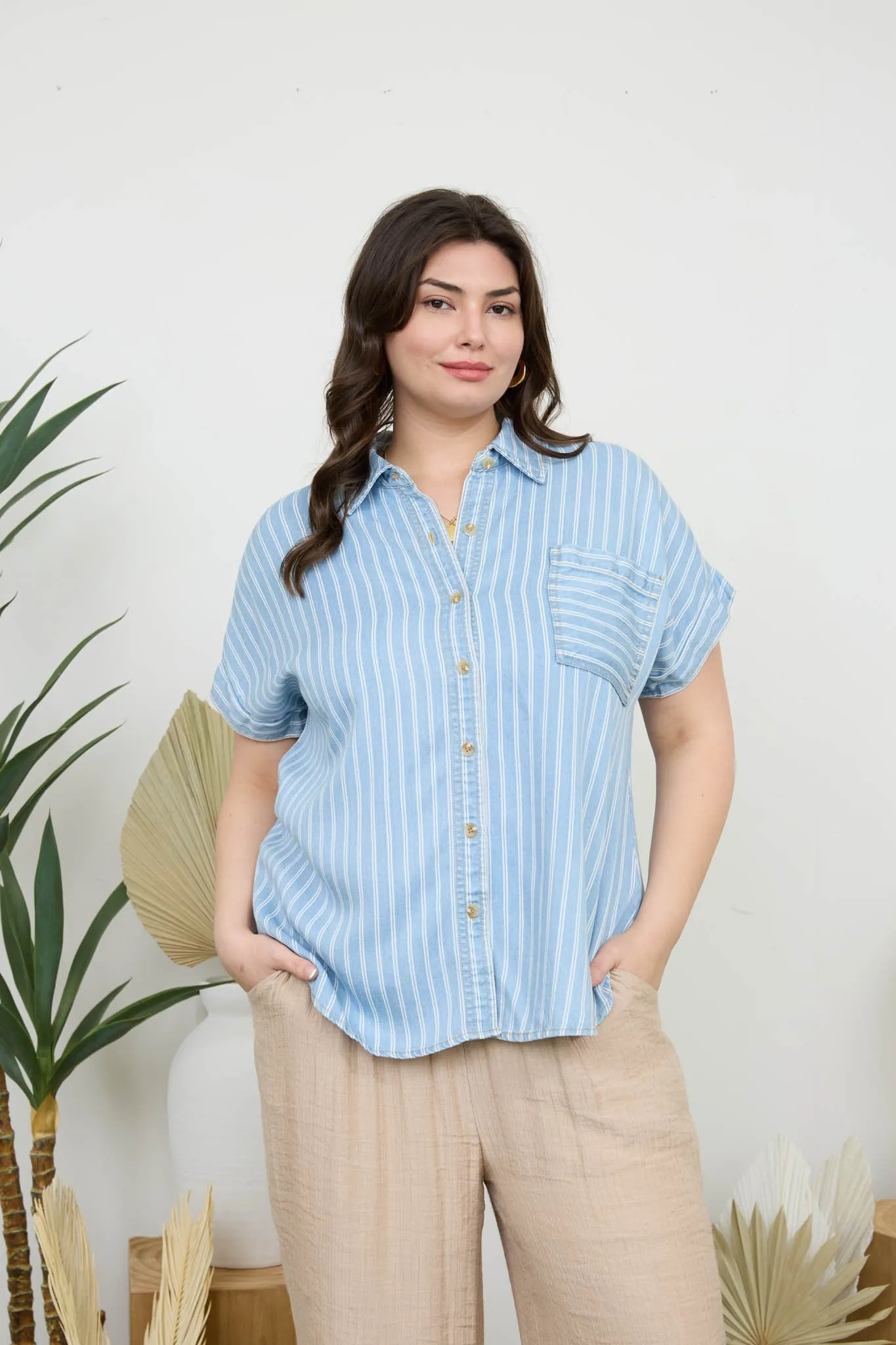 All Day Stripe Shirt sold by Uforia Muse product image thumbnail 4