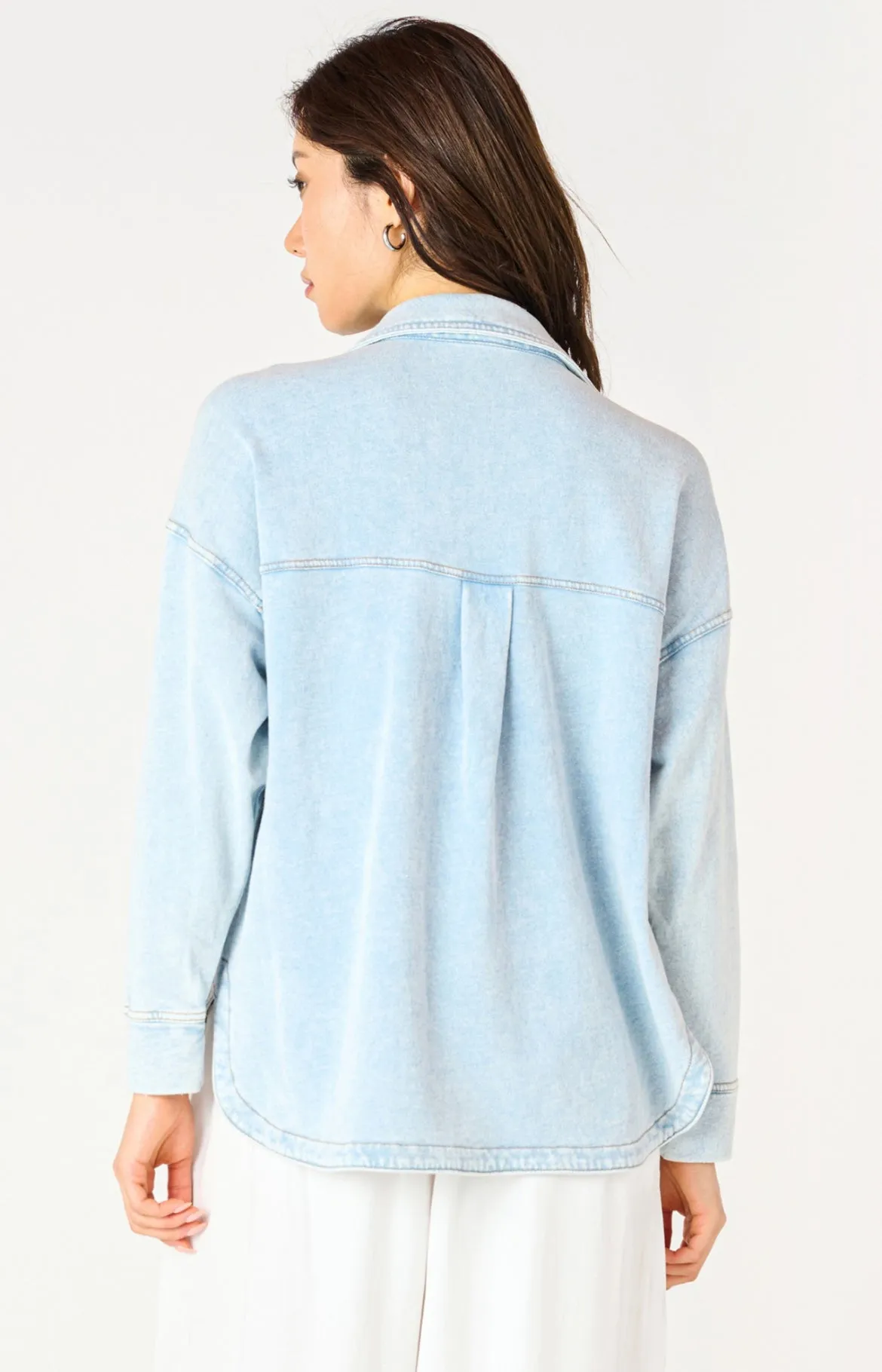 Everything Knit Denim Jacket- Dex sold by Uforia Muse product image thumbnail 2