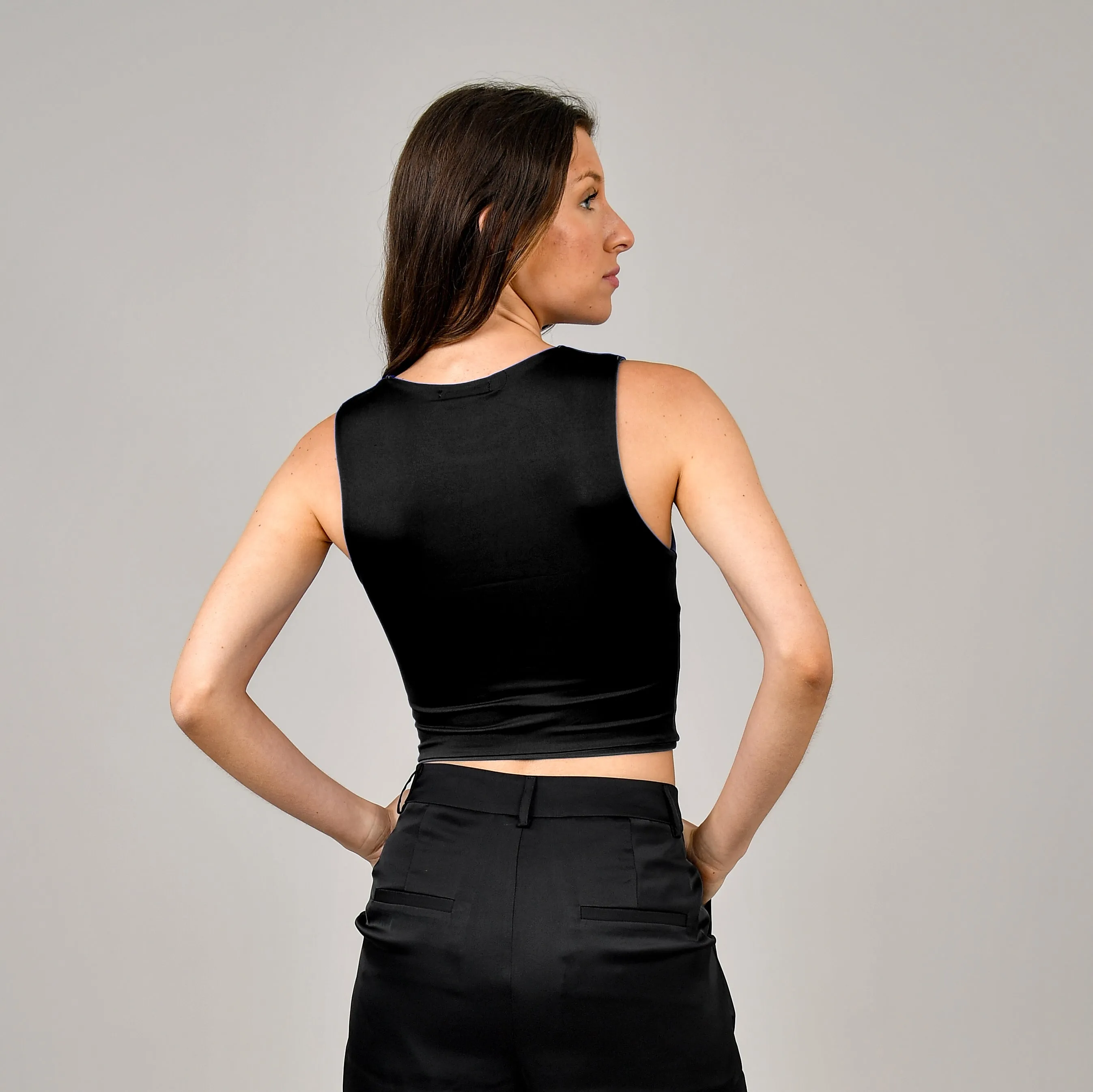 Roxanna Sleeveless-BLK-Rd Style sold by Uforia Muse product image thumbnail 2