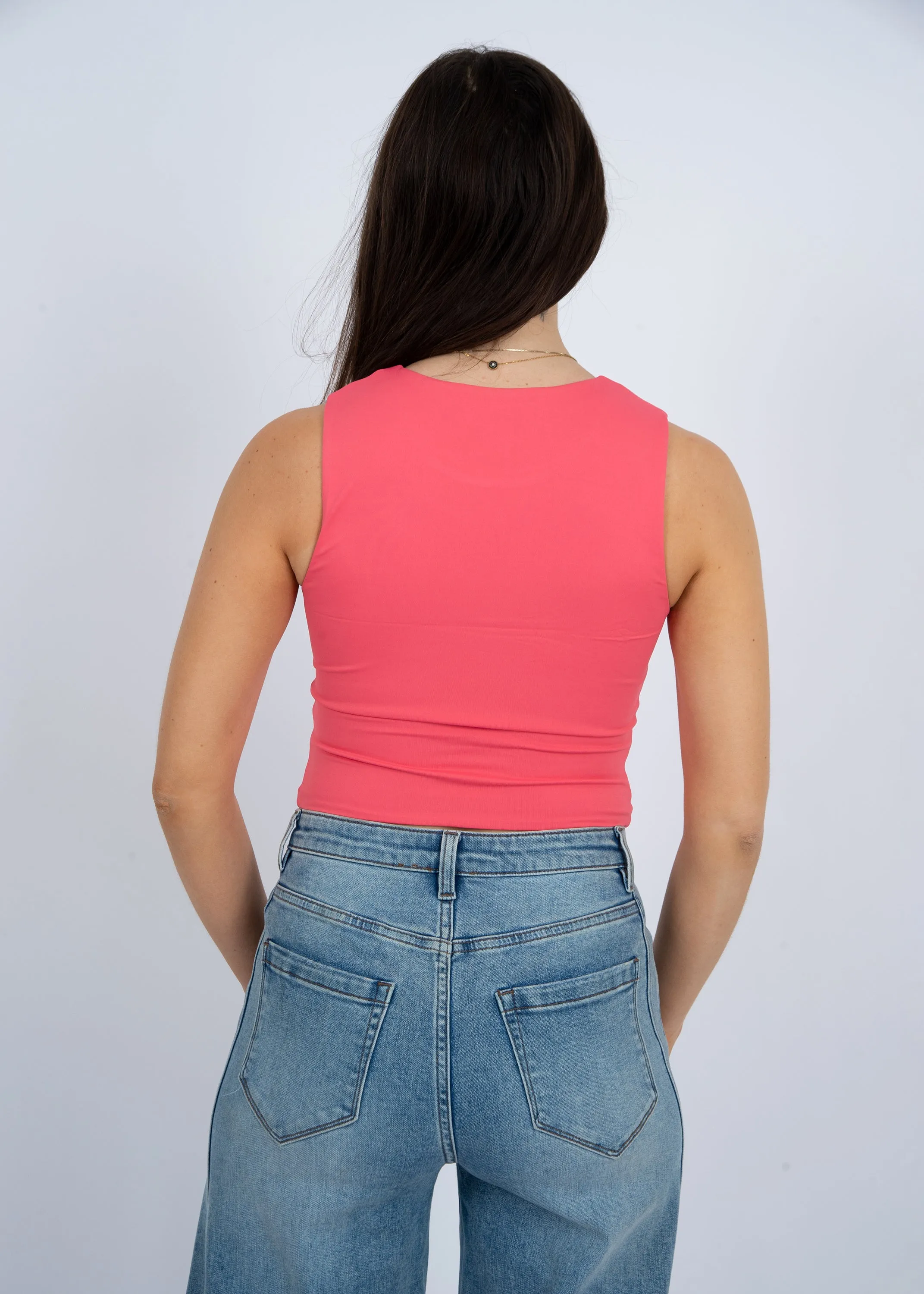 Roxanna Sleeveless-Coral-Rd Style sold by Uforia Muse product image thumbnail 2