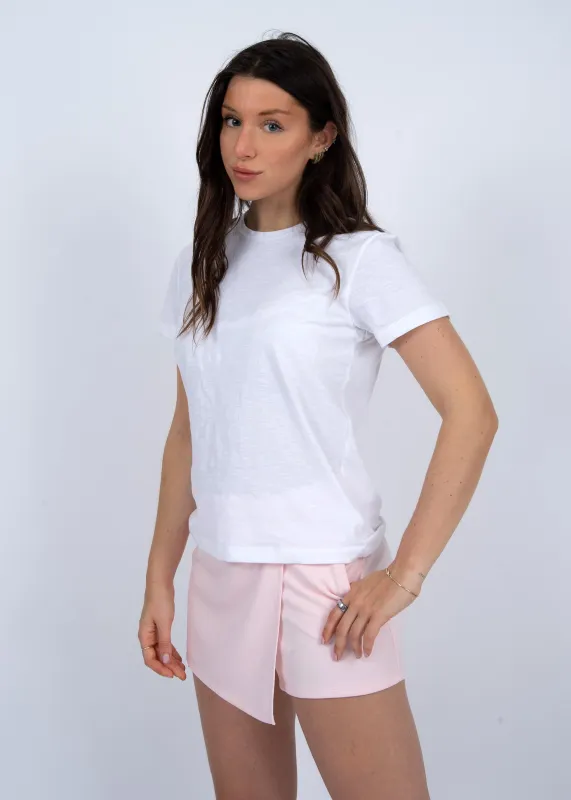 Olivianna Crewneck Tee- White- Rd Style sold by Uforia Muse