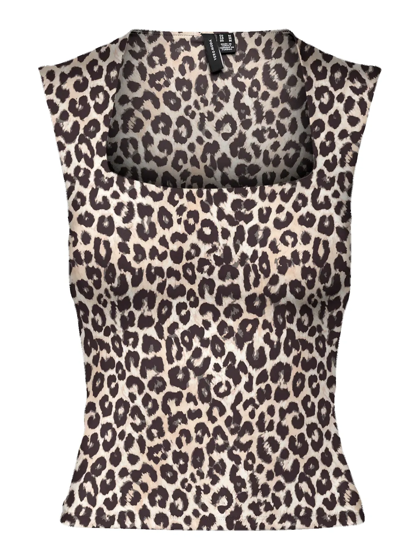 Million Squareneck Top- Leopard -Vero Moda sold by Uforia Muse product image thumbnail 5