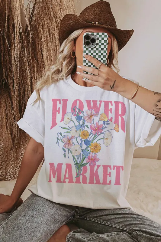Flower Market Tee - sold by Uforia Muse