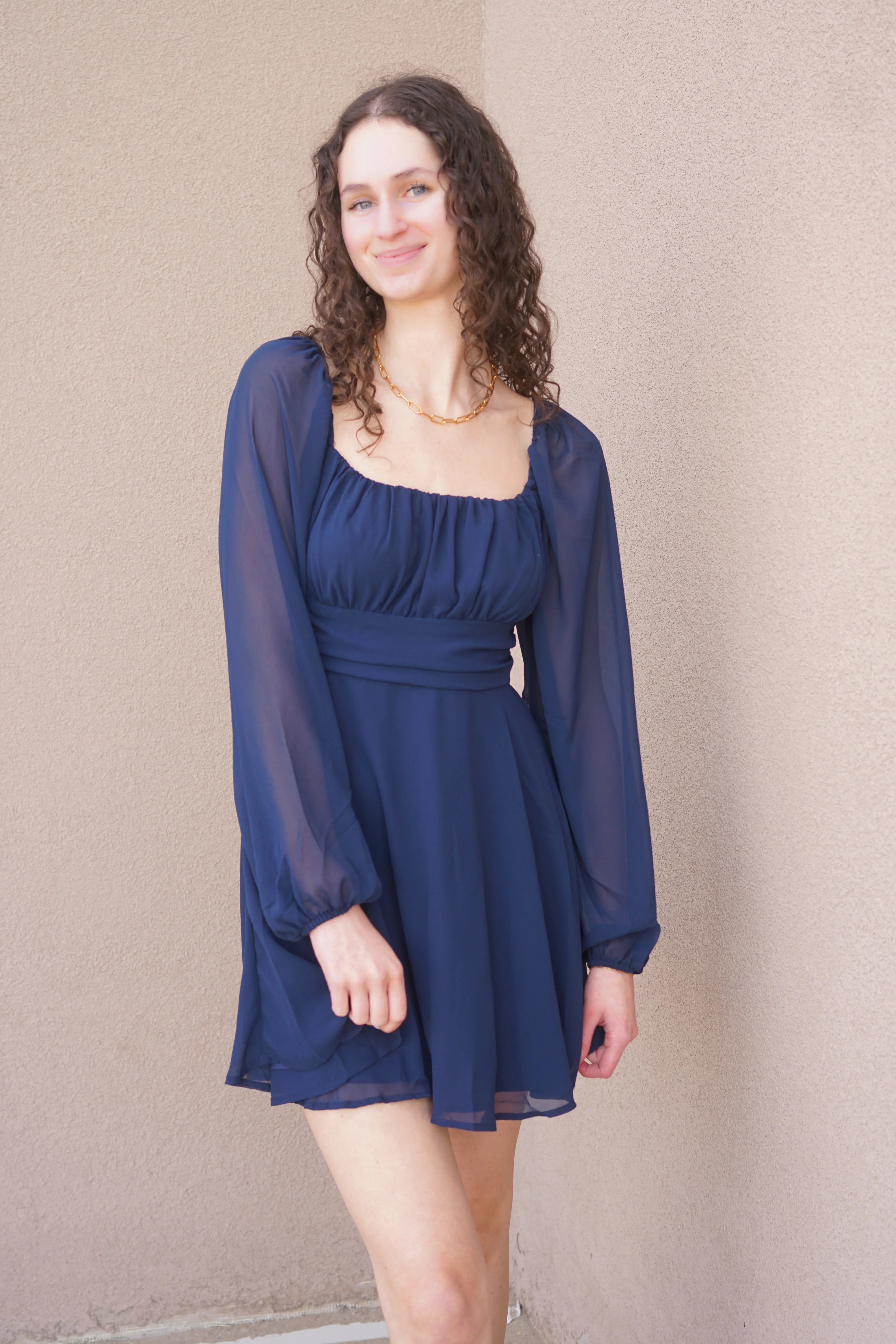 Alessia Dress- Navy sold by Uforia Muse