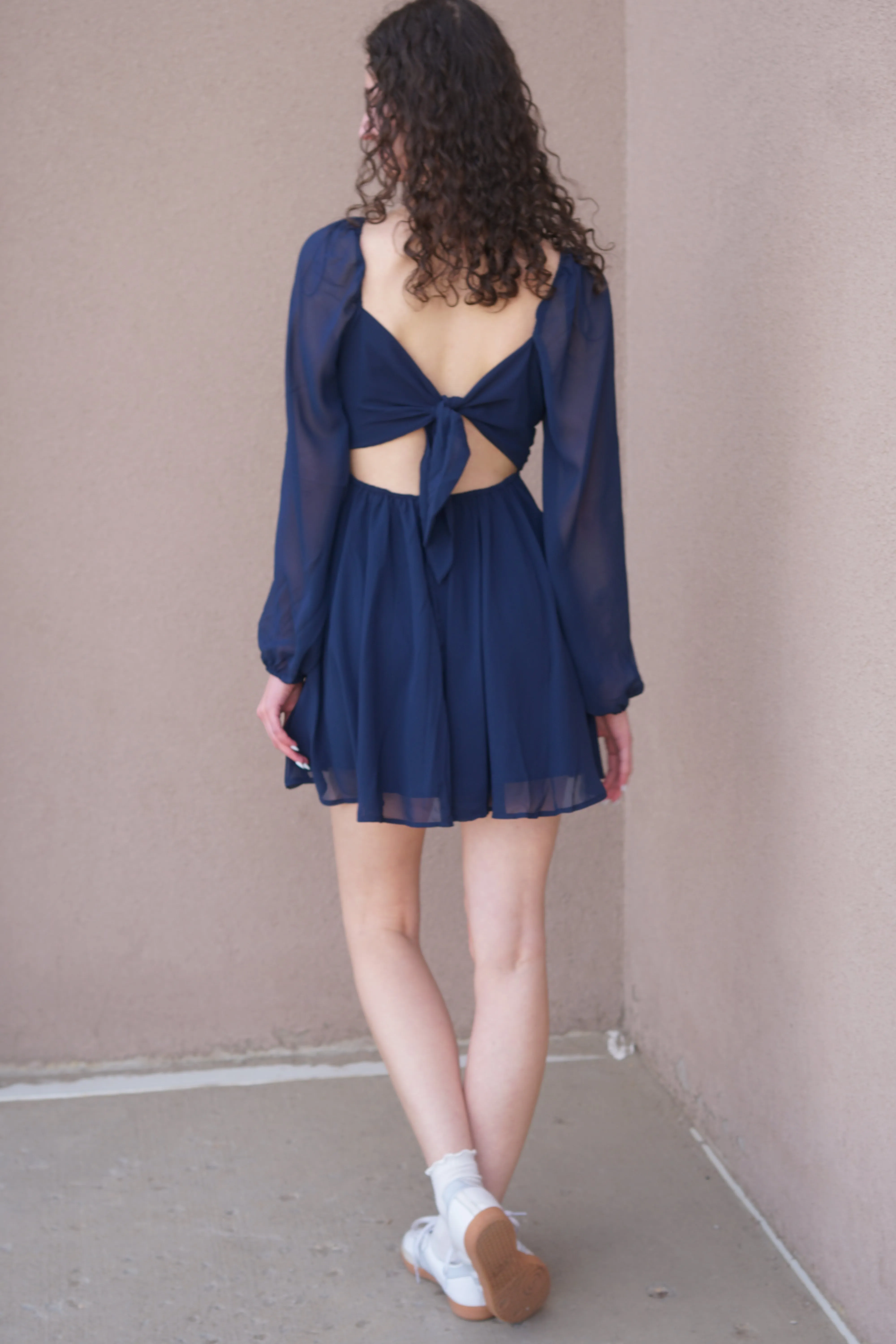 Alessia Dress- Navy sold by Uforia Muse product image thumbnail 2