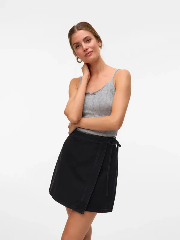 Liza Denim Wrap Skirt - Vero Moda sold by Uforia Muse