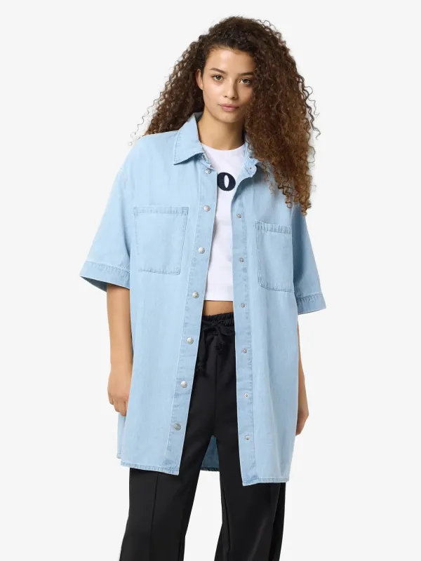 Oversize Denim Shirt Dress- Noisy May sold by Uforia Muse