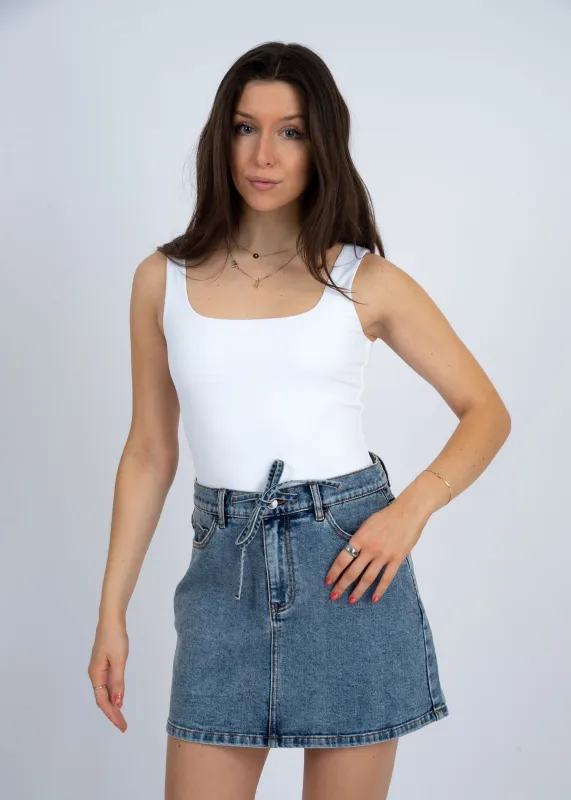 Tia Bodysuit- White- Rd Style sold by Uforia Muse
