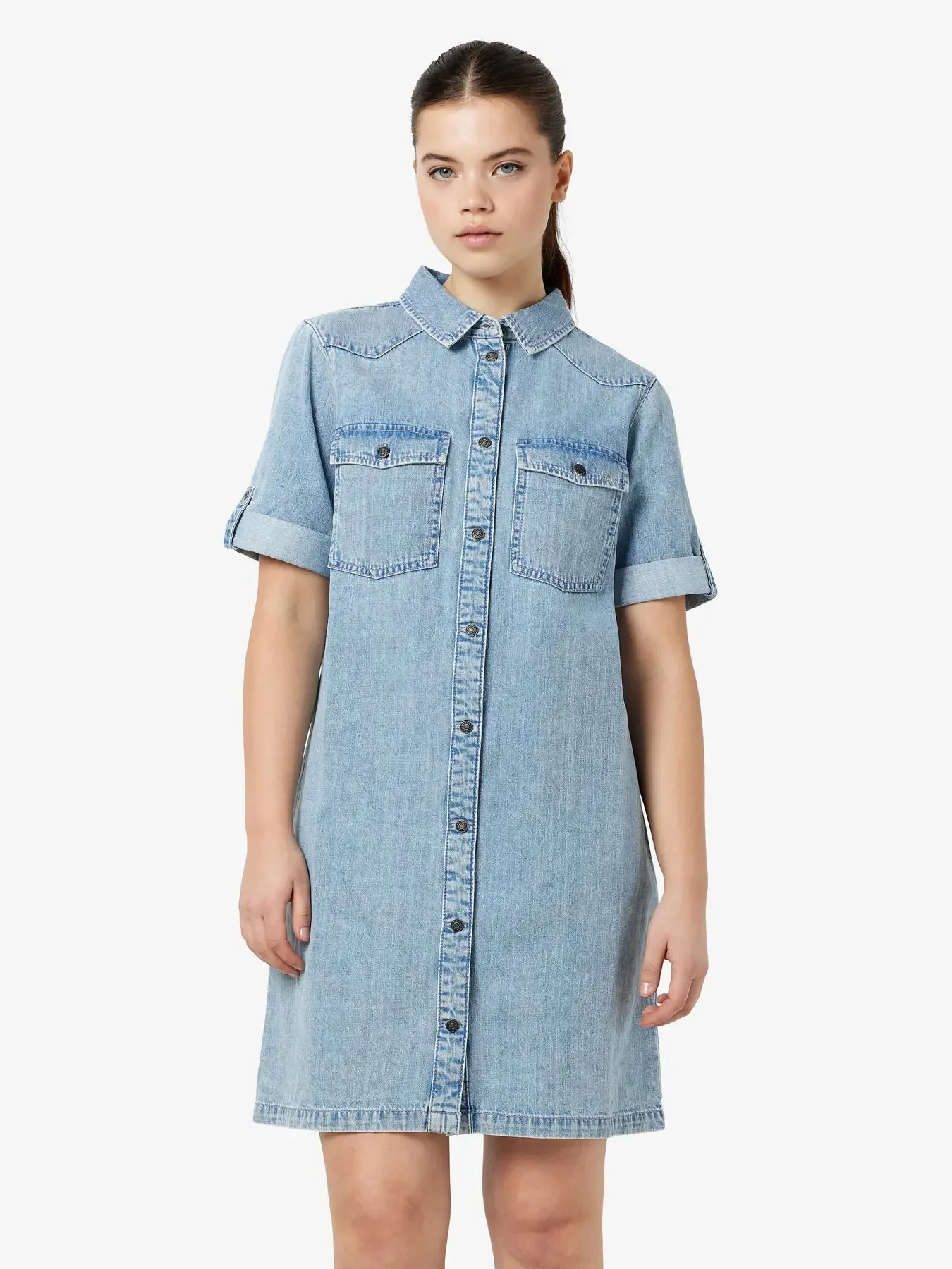 Signe Denim Dress- Noisy May sold by Uforia Muse