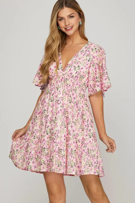 Katie Print Dress- She & Sky sold by Uforia Muse