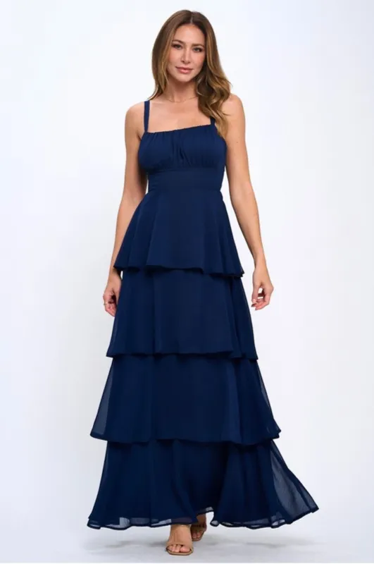 Layered Tie Back Maxi Dress sold by Uforia Muse