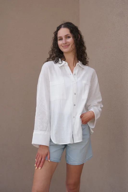 Dolman Slv Gauze Shirt sold by Uforia Muse