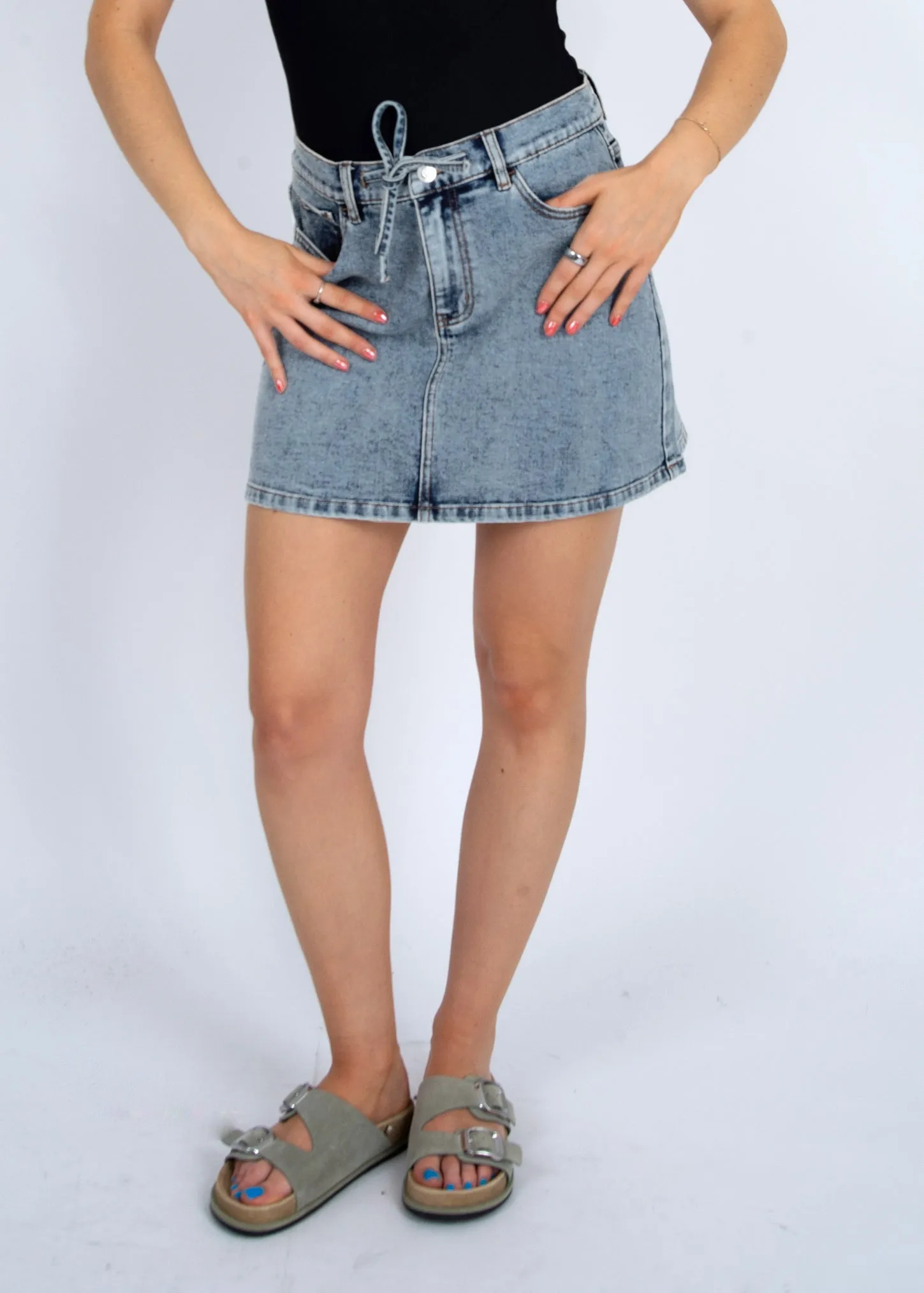 Skye Denim Skirt- RD Style sold by Uforia Muse