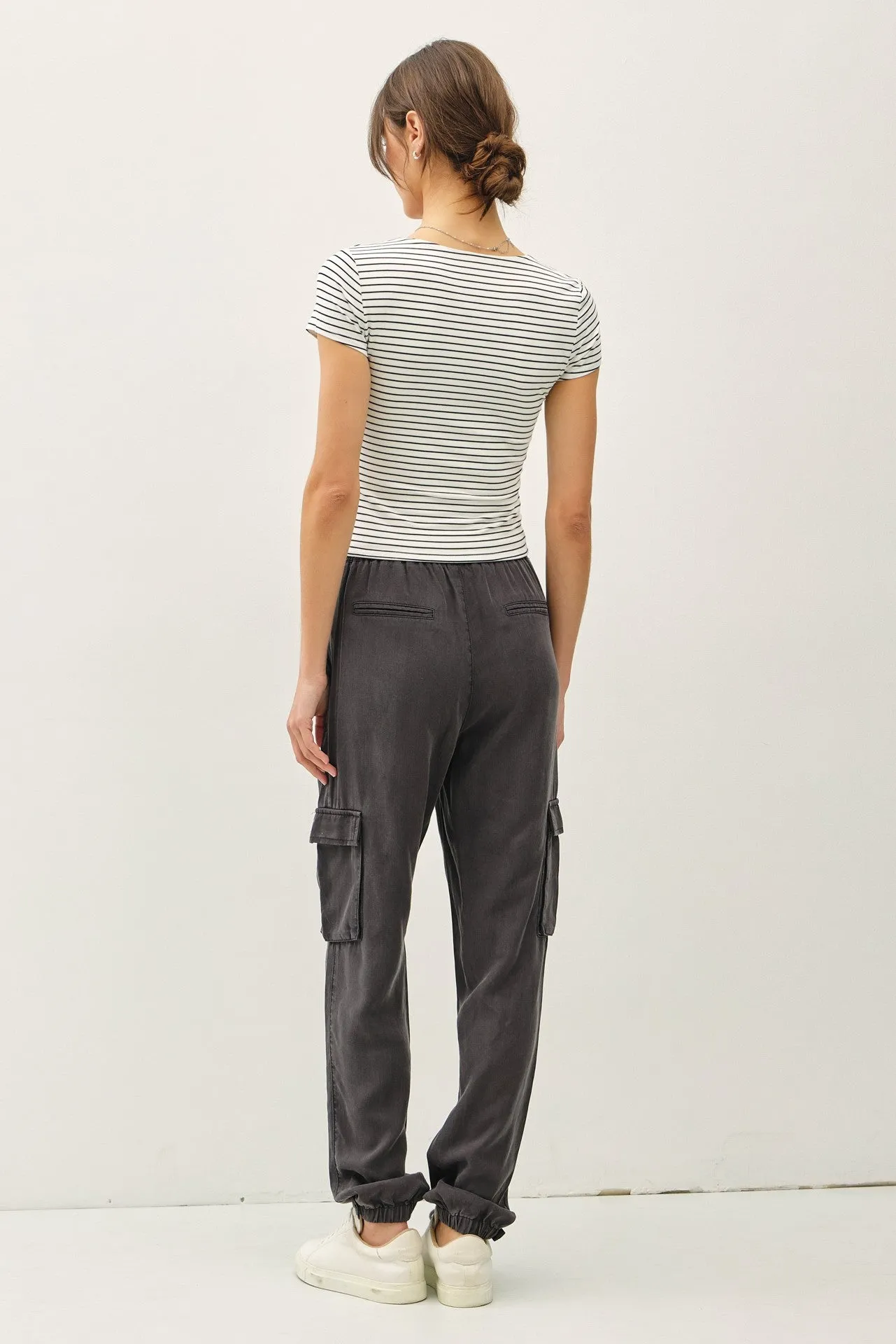 Becca Striped Tee-Navy sold by Uforia Muse product image thumbnail 2