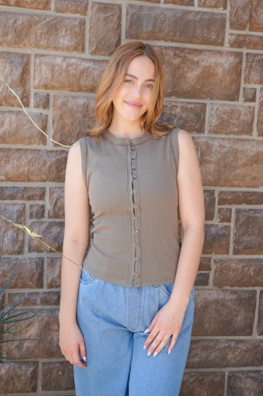 Ollie Button Top sold by Uforia Muse