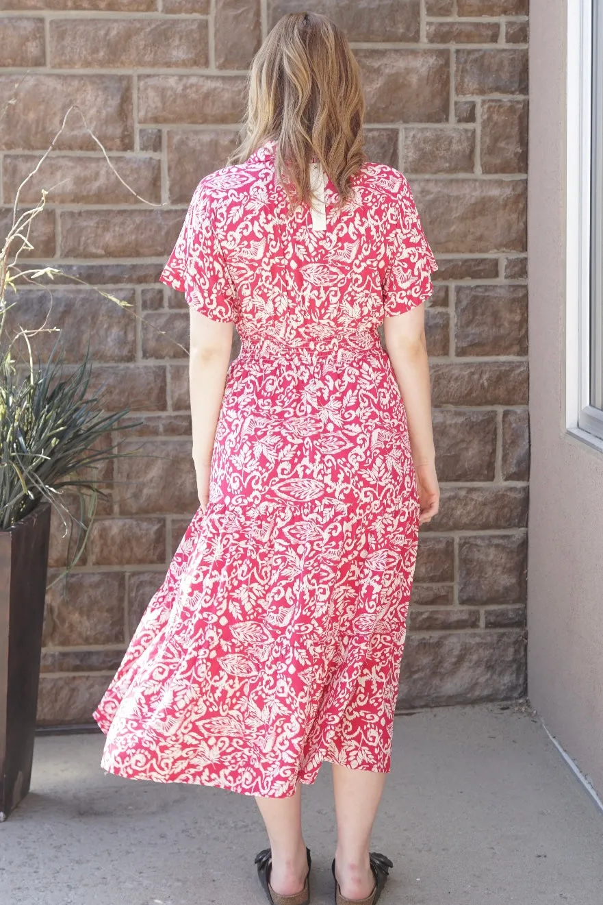 Magenta Life Dress sold by Uforia Muse product image thumbnail 3