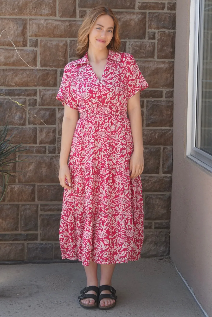 Magenta Life Dress sold by Uforia Muse product image thumbnail 2