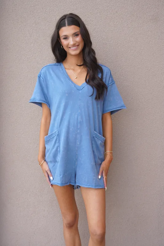 Mia Short Sleeve Romper sold by Uforia Muse