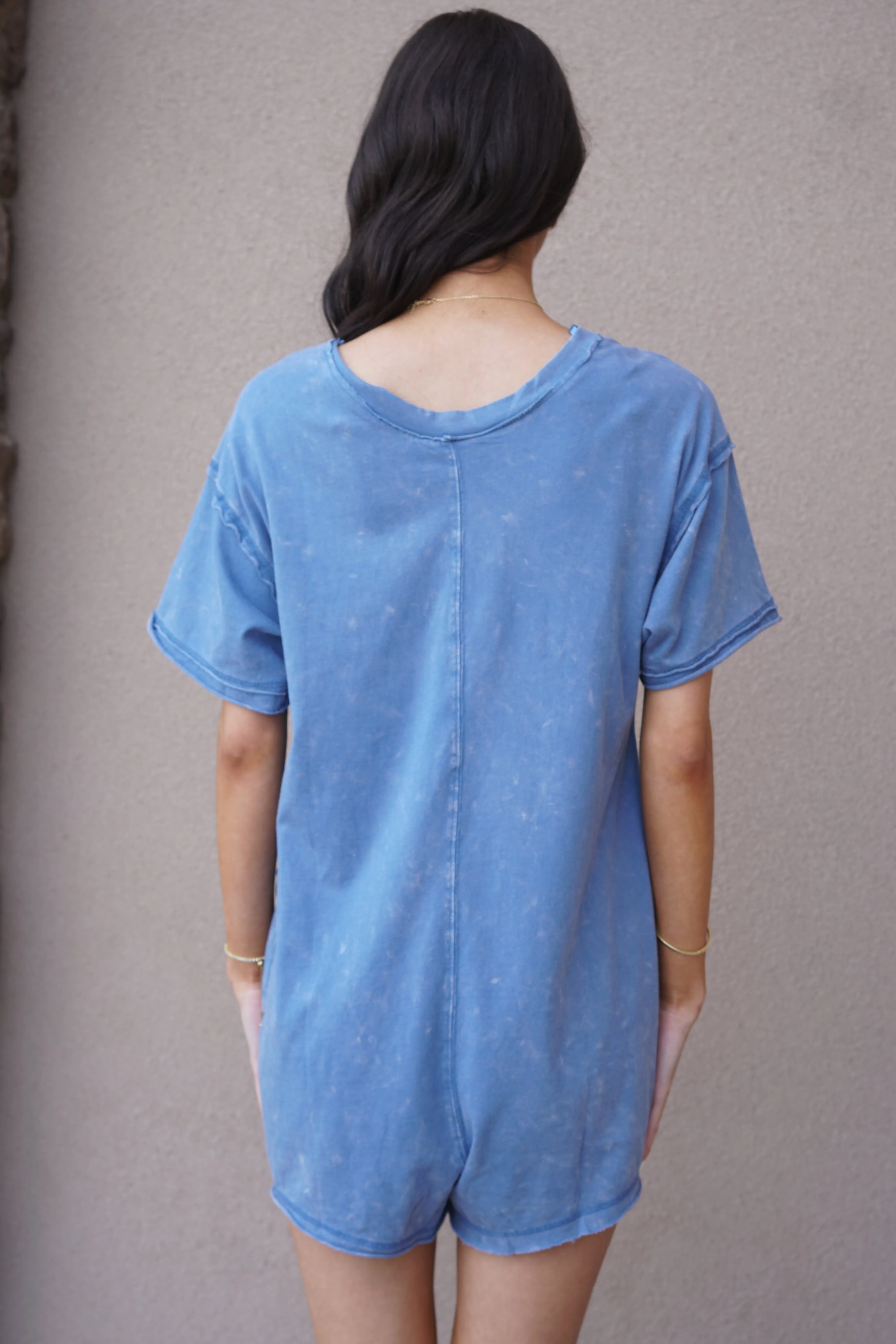 Mia Short Sleeve Romper sold by Uforia Muse product image thumbnail 3