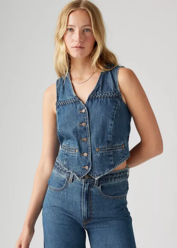 Braided Vest - Levi's sold by Uforia Muse