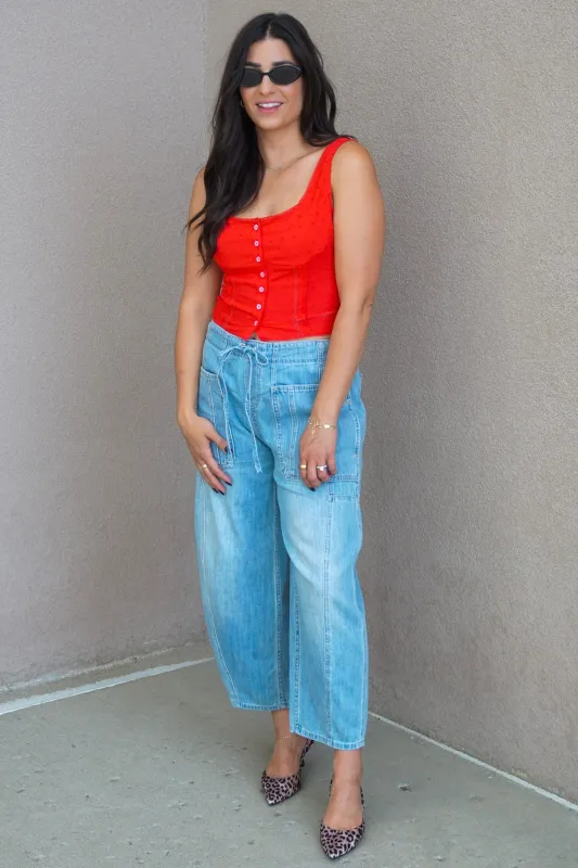 Sundown Barrel Pant sold by Uforia Muse