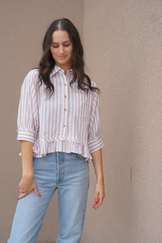 Henry Stripe Shirt sold by Uforia Muse