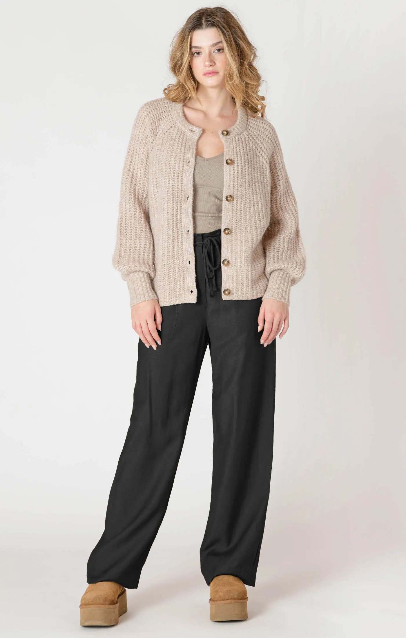 Oat Melange Cardigan-Dex sold by Uforia Muse product image thumbnail 2