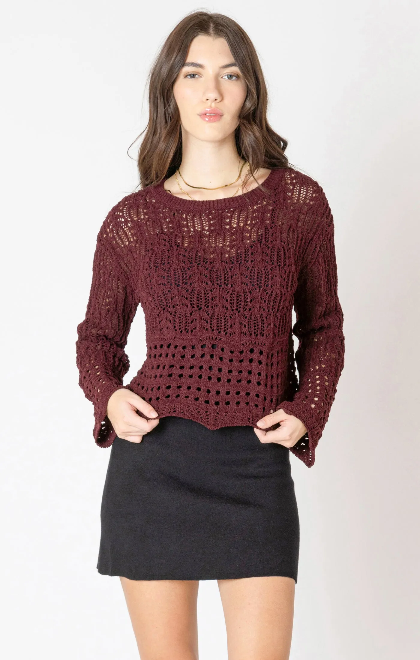 Sterling Crochet Sweater-Dex sold by Uforia Muse