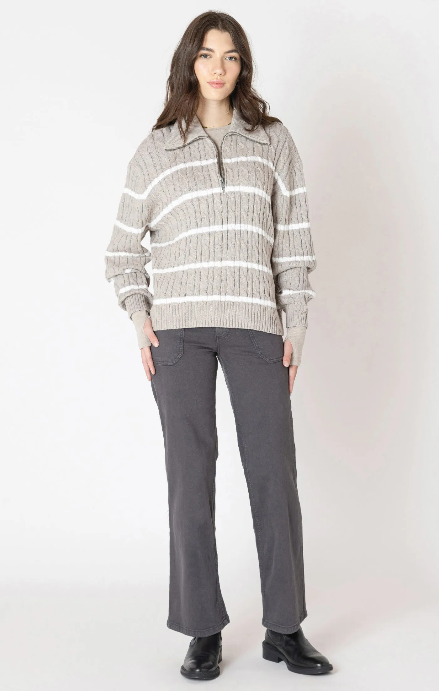 Norah Half Zip Knit- Dex sold by Uforia Muse product image thumbnail 3