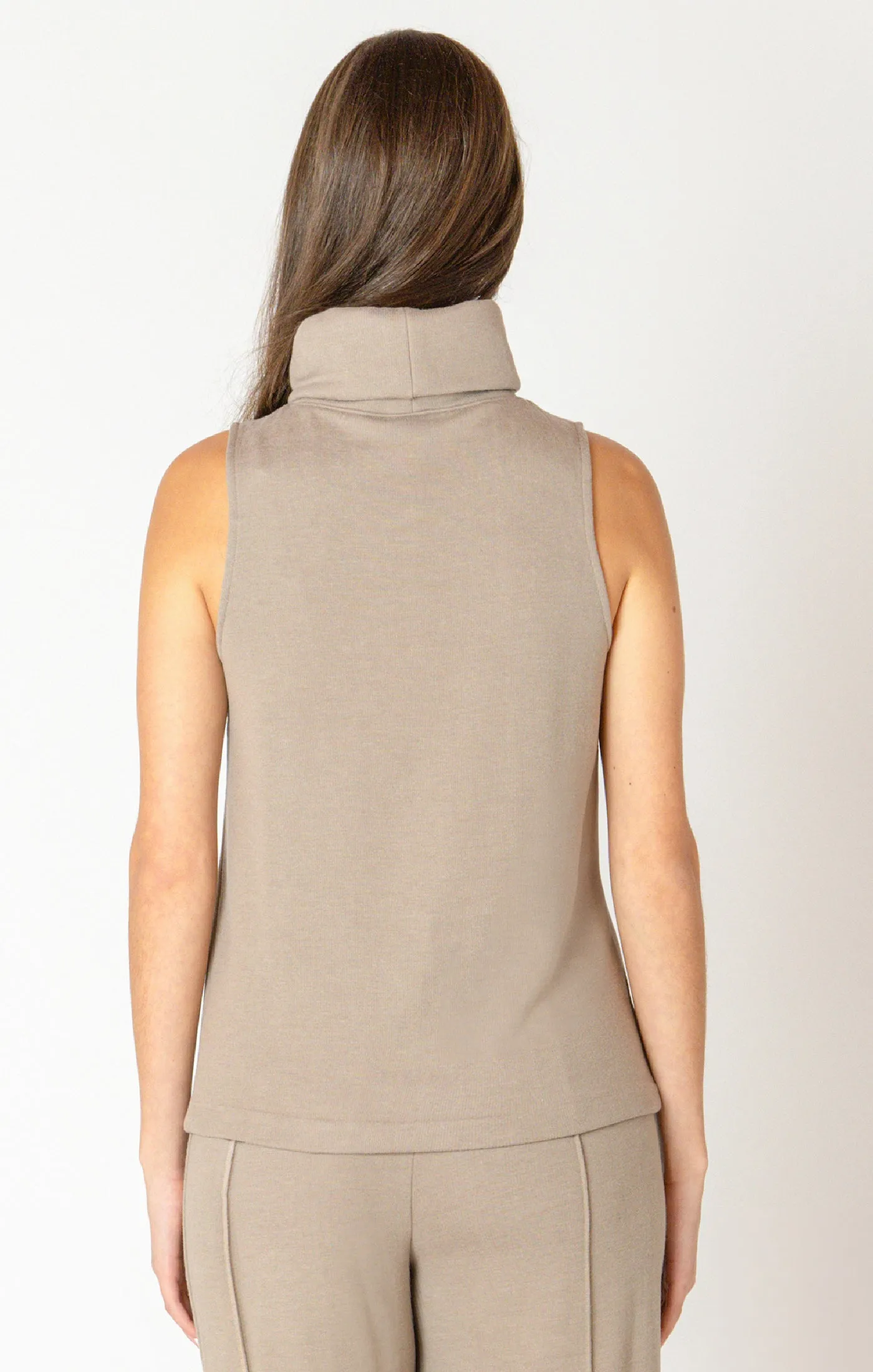 Rolled Neck Top- Black Tape sold by Uforia Muse product image thumbnail 2