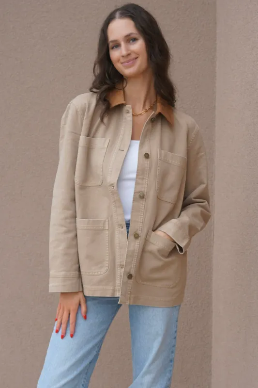 Miller Barn Jacket-Tan-Gentle Fawn made by Gentle Fawn