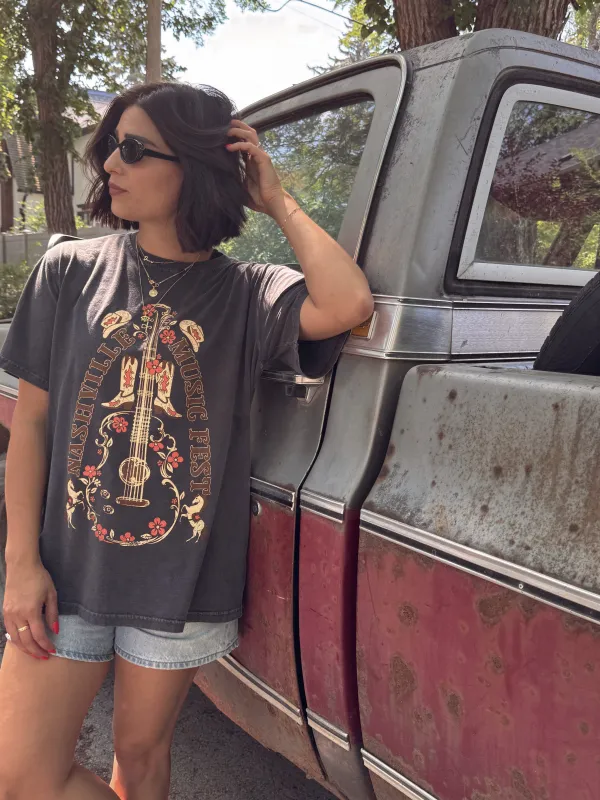 Nashville Music Fest Tee-Shop Teach sold by Uforia Muse