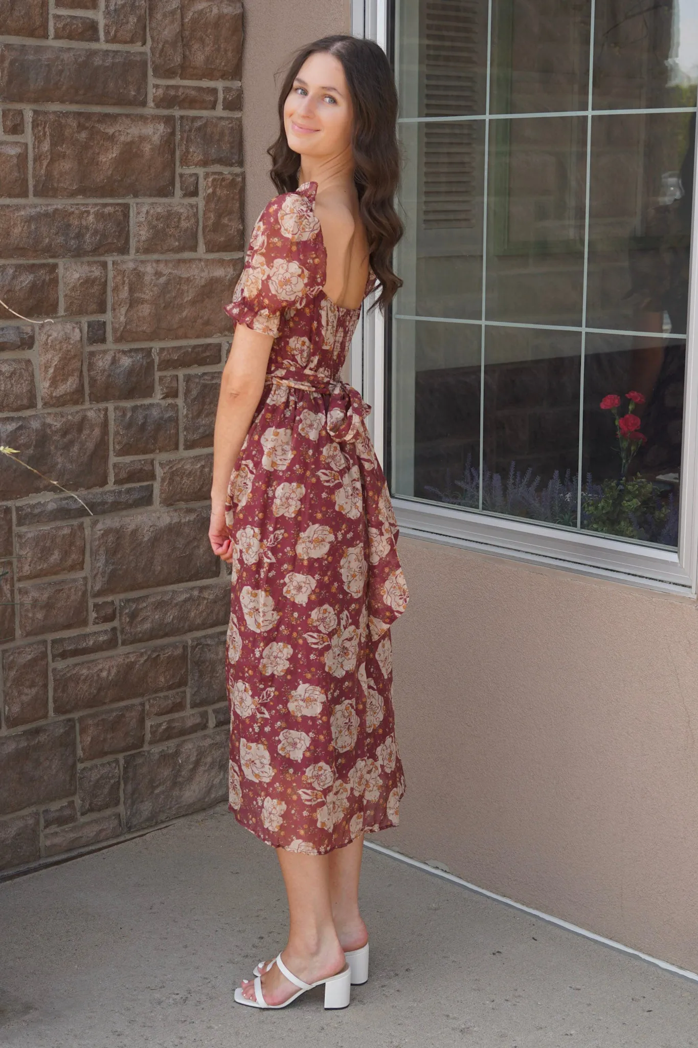 Fiona Floral Midi Dress sold by Uforia Muse product image thumbnail 2