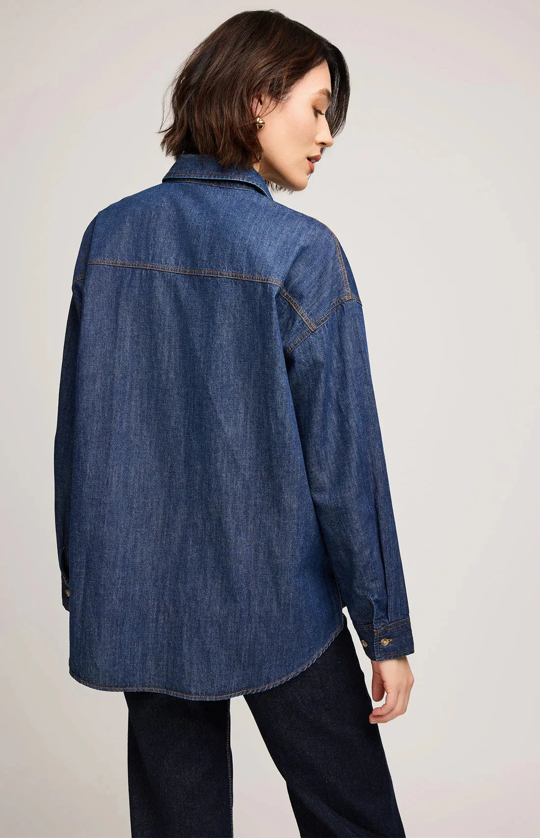 Whitney Denim Shirt-Gentle Fawn sold by Uforia Muse product image thumbnail 2