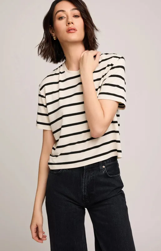 Jaxon Tee-Stripe-Gentle Fawn sold by Uforia Muse