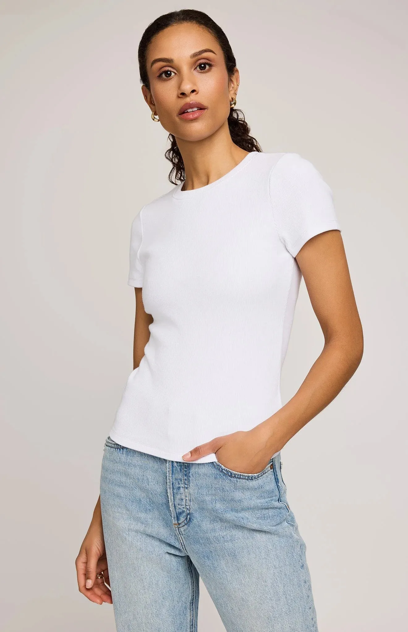 Tate Ribbed Tee-Gentle Fawn sold by Uforia Muse product image thumbnail 4