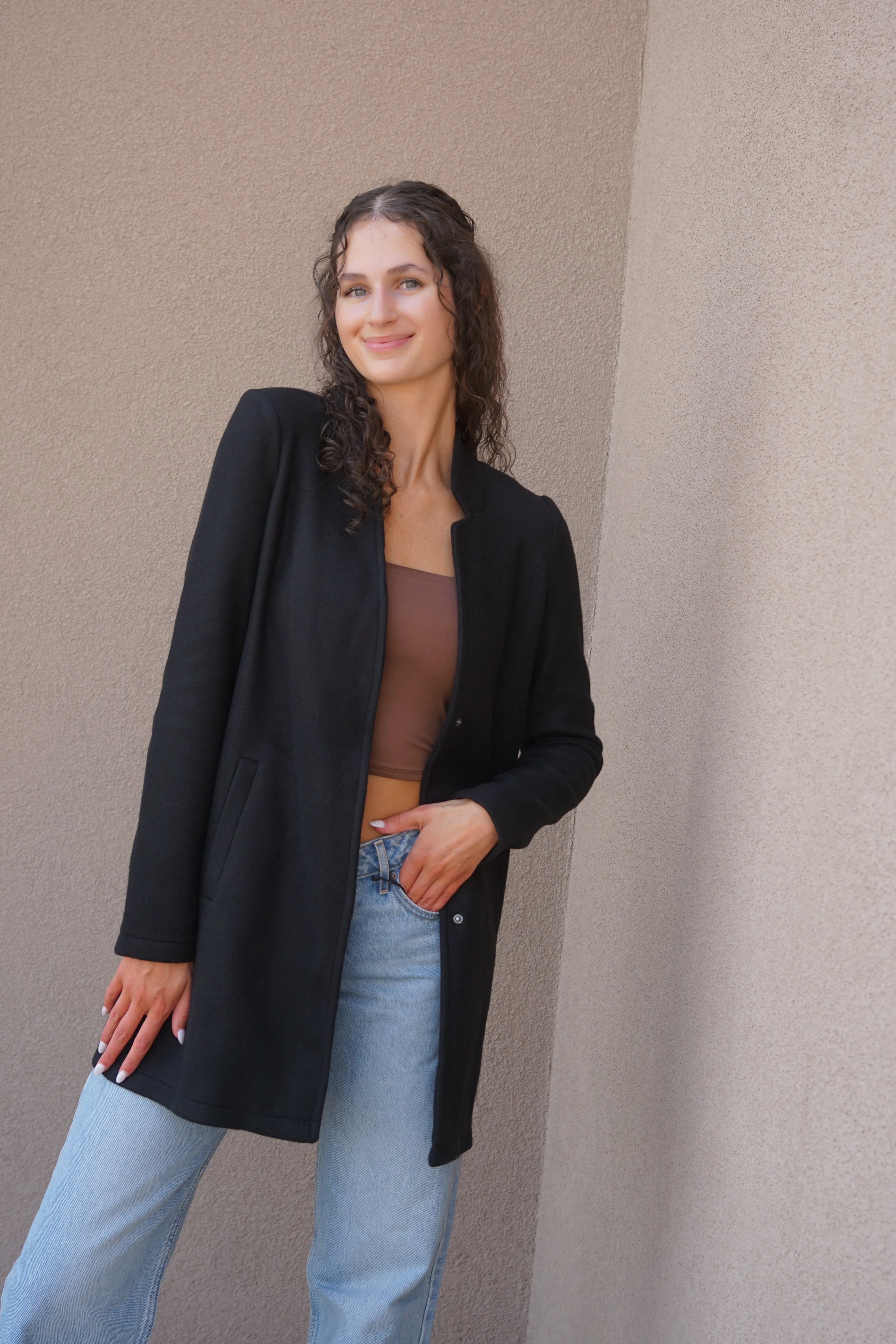 Black Katrine Blazer Jacket-Vero Moda sold by Uforia Muse product image thumbnail 2
