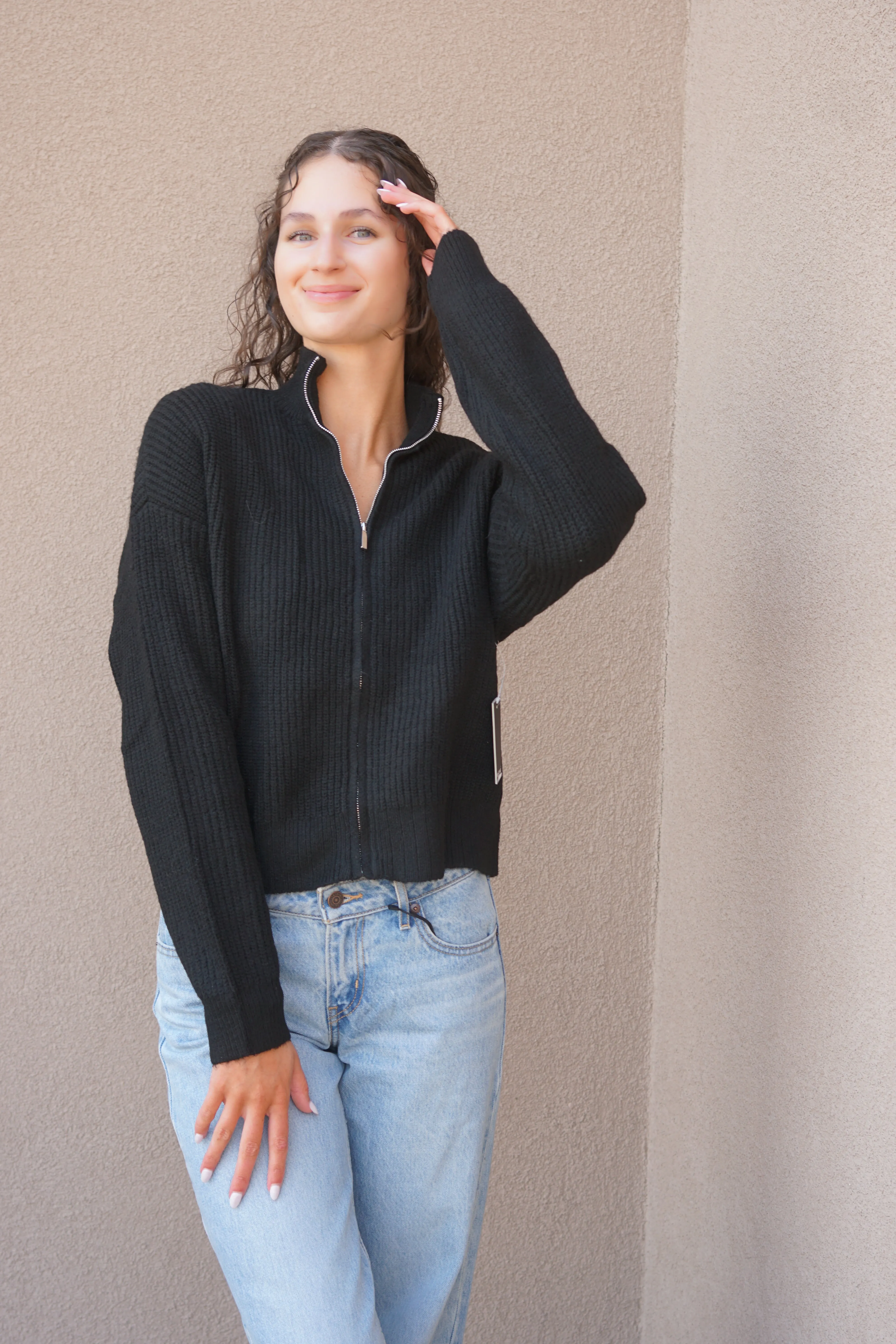 Ilma Mockneck Cardi- Rd Style sold by Uforia Muse