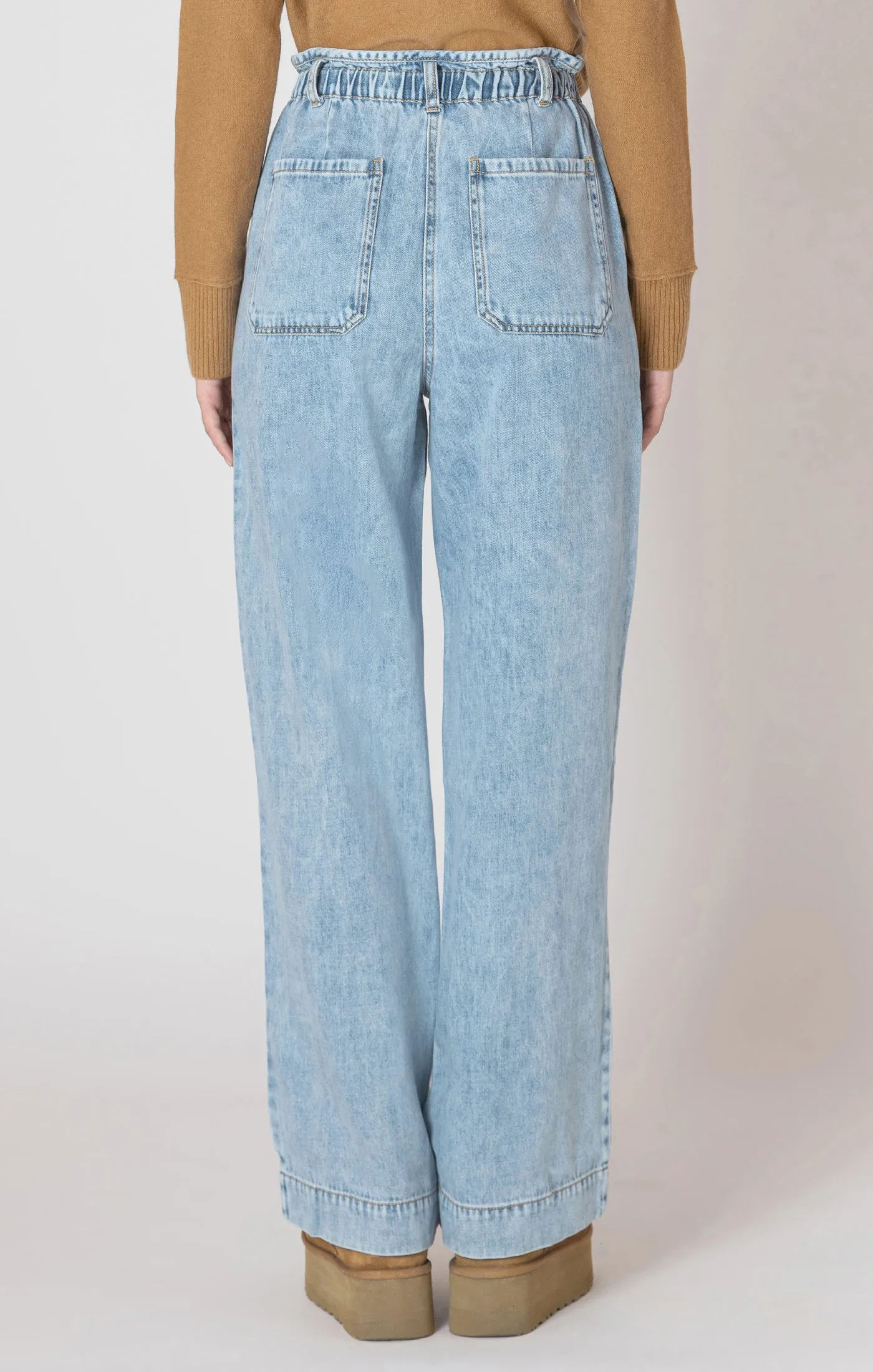 Aldo Wide Leg Denim Pant-Dex sold by Uforia Muse product image thumbnail 3