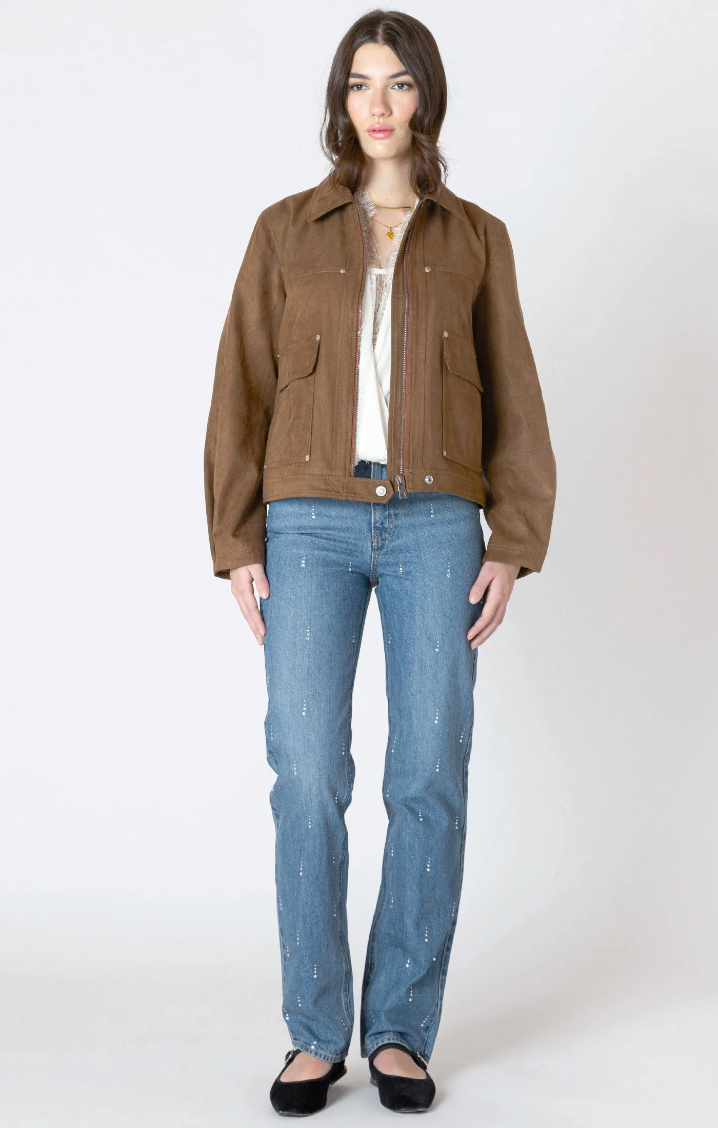 Georgia Vegan Suede Jacket-Dex sold by Uforia Muse product image thumbnail 3