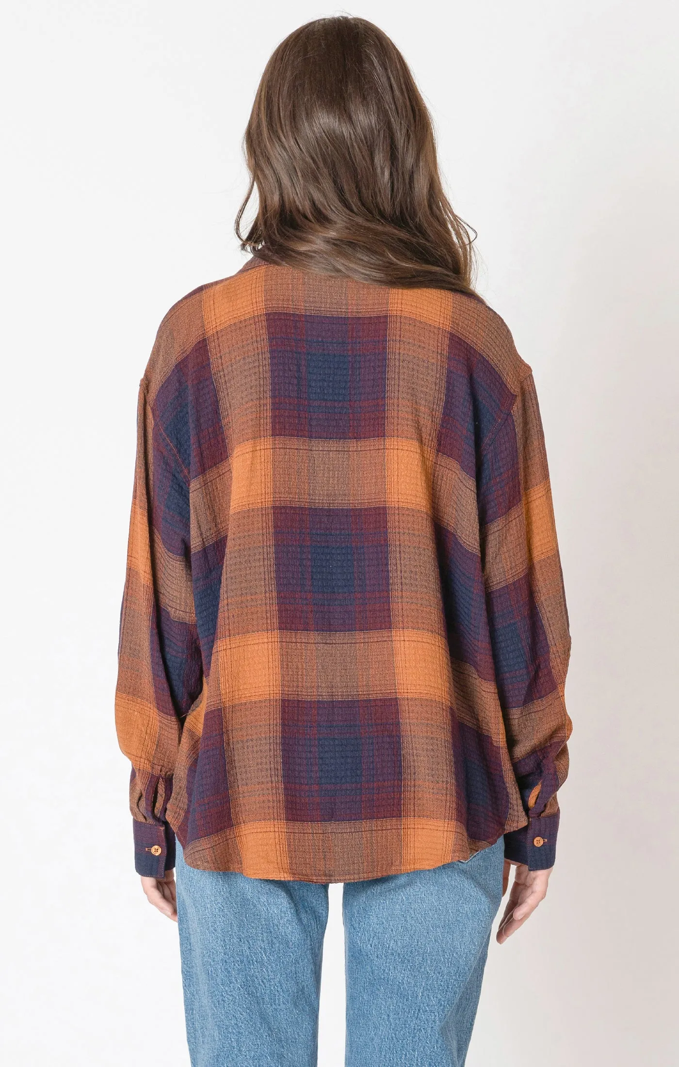 Plum Plaid Shirt-Dex sold by Uforia Muse product image thumbnail 2