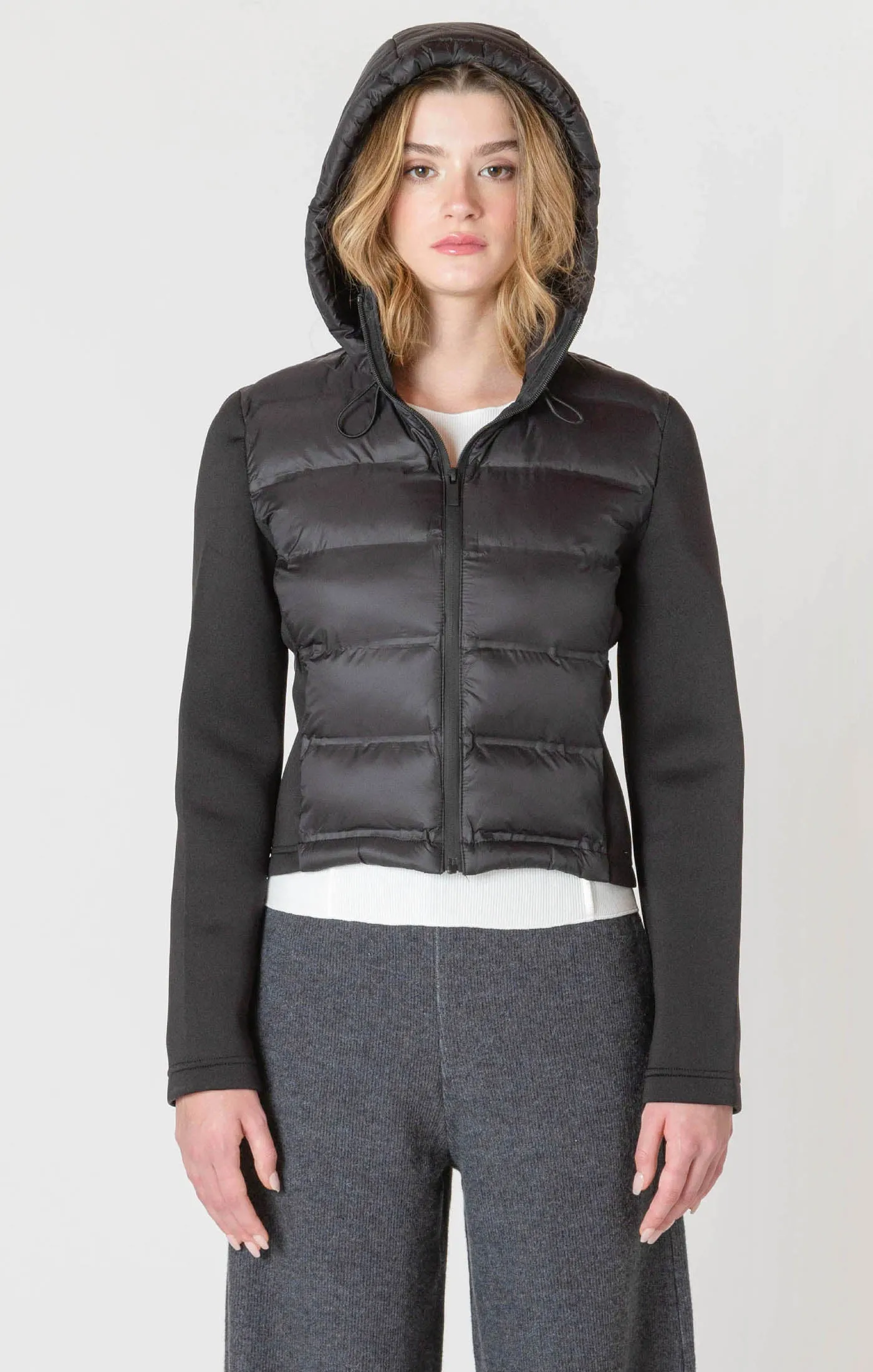 Mixed Puffer Jacket- Room34 sold by Uforia Muse product image thumbnail 3