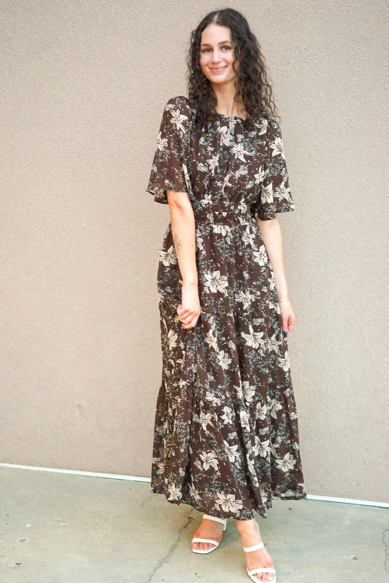 Autumn Flower Dress- She & Sky sold by Uforia Muse