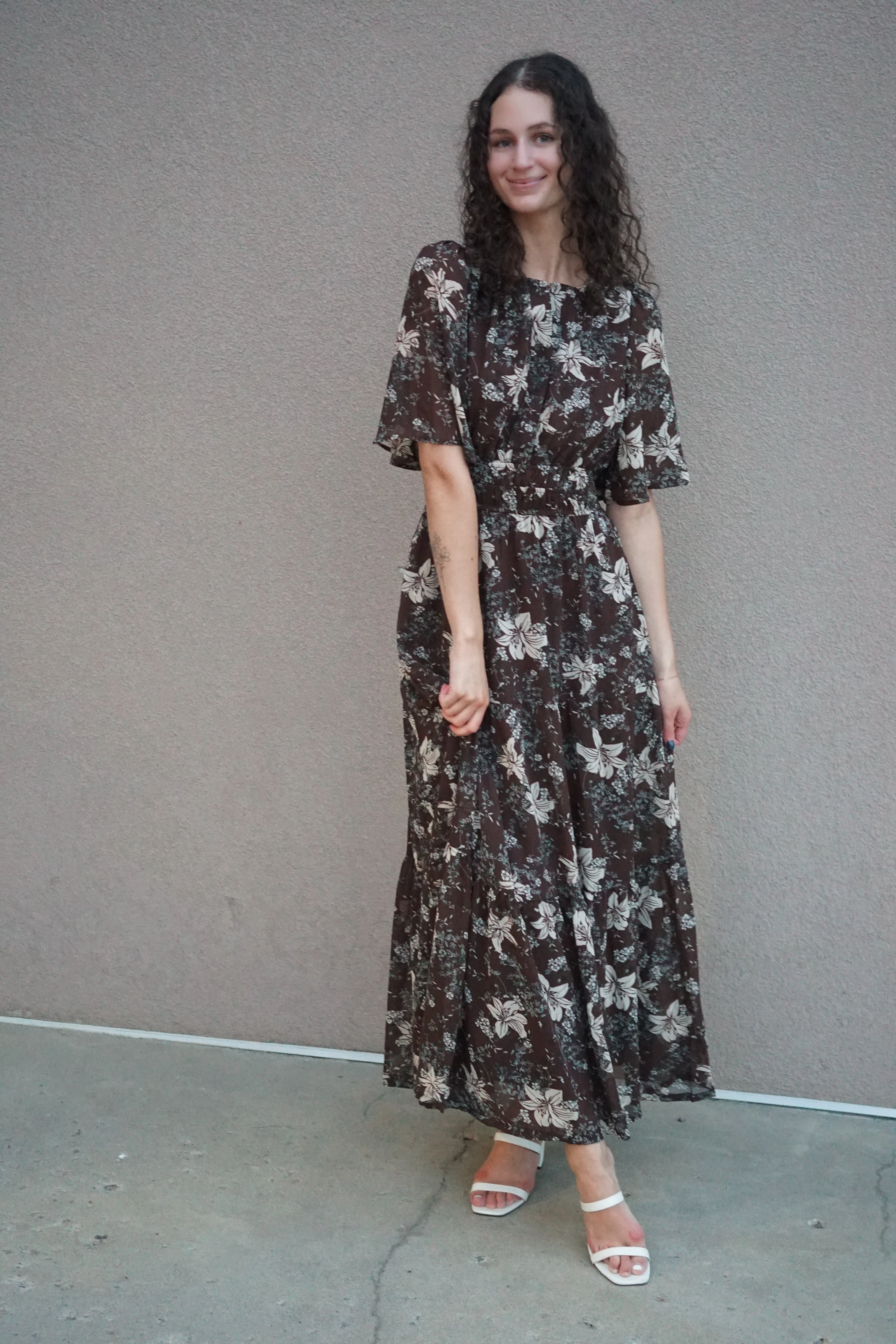 Autumn Flower Dress- She & Sky sold by Uforia Muse product image thumbnail 3