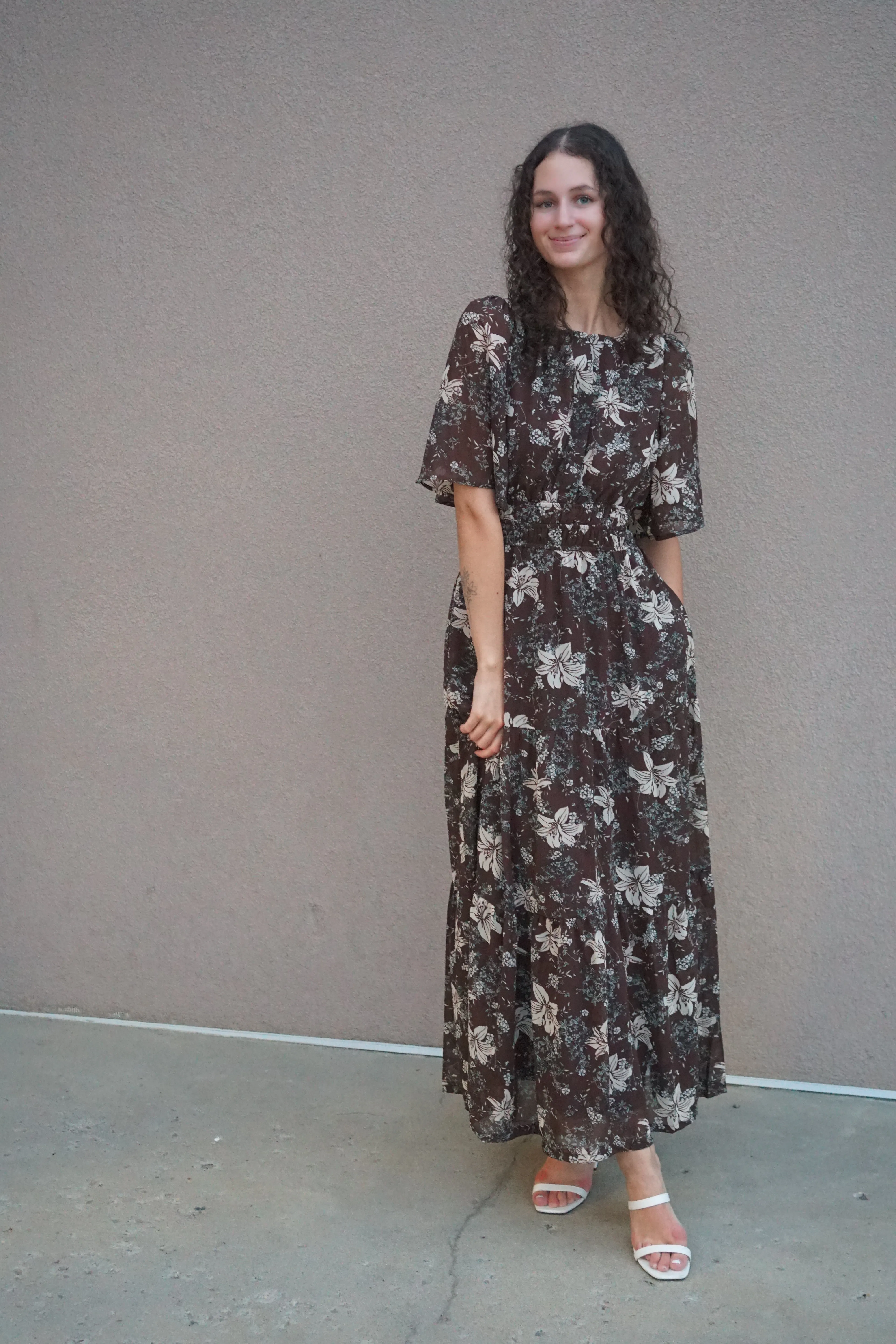 Autumn Flower Dress- She & Sky sold by Uforia Muse product image thumbnail 2